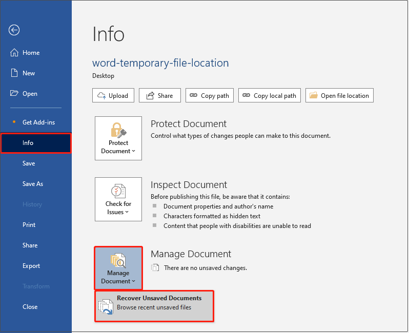 Di mana Menemukan Lokasi File Sementara Microsoft Word Windows - Hobi