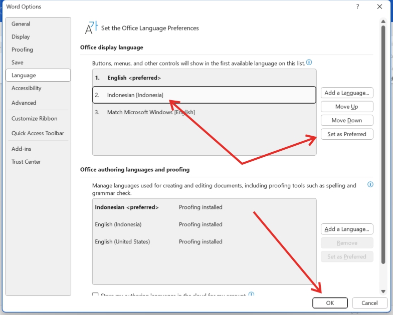 Cara Mengubah Bahasa Microsoft Word menjadi Bahasa Indonesia Cara Mengubah Bahasa Microsoft Word menjadi Bahasa Indonesia